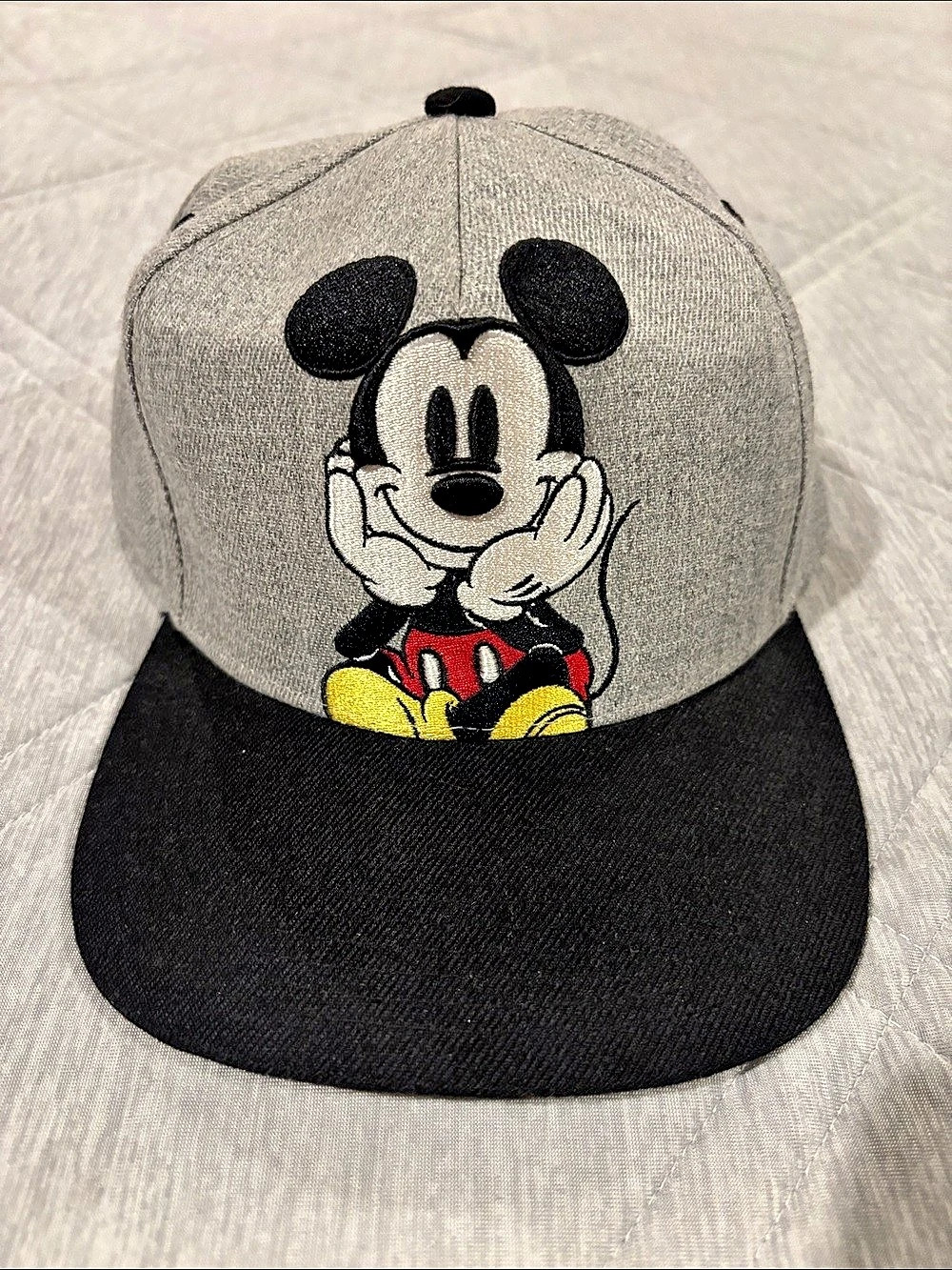 Disney Mickey Mouse Gray & Black NWT Hat
